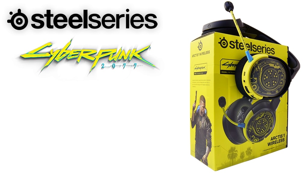 Steel Series Arctis 1 Wireless Headset Cyberpunk 2077 Edition
