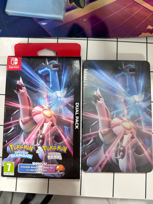Pokemon Brilliant Diamond & Pokemon Shining Pearl Doble Pack With SteelBook