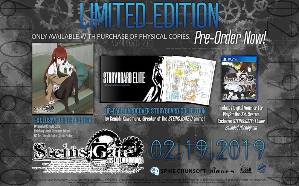 Steins Gate Elite Limited Edition