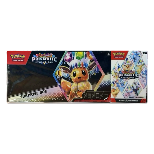 Prismatic Evolutions Surprise Box + Booster Bundle