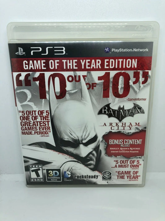 Batman Game Of The Year Edition